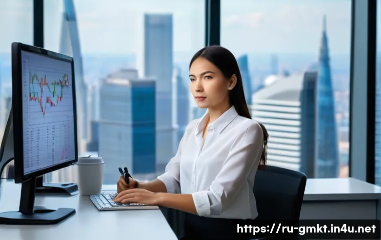 해외마케팅 전문가의 하루 일과 - **Prompt 1: Focused Analytics Morning**
    "A professional and intelligent female international mar...